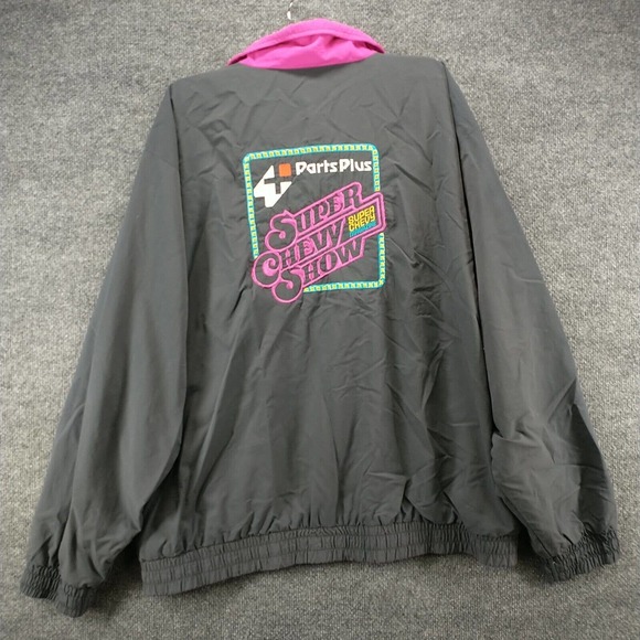 Made In The USA Men's Super Chevy Show Jacket Gray XL BFGoodrich Vintage 1994 - Picture 7 of 15